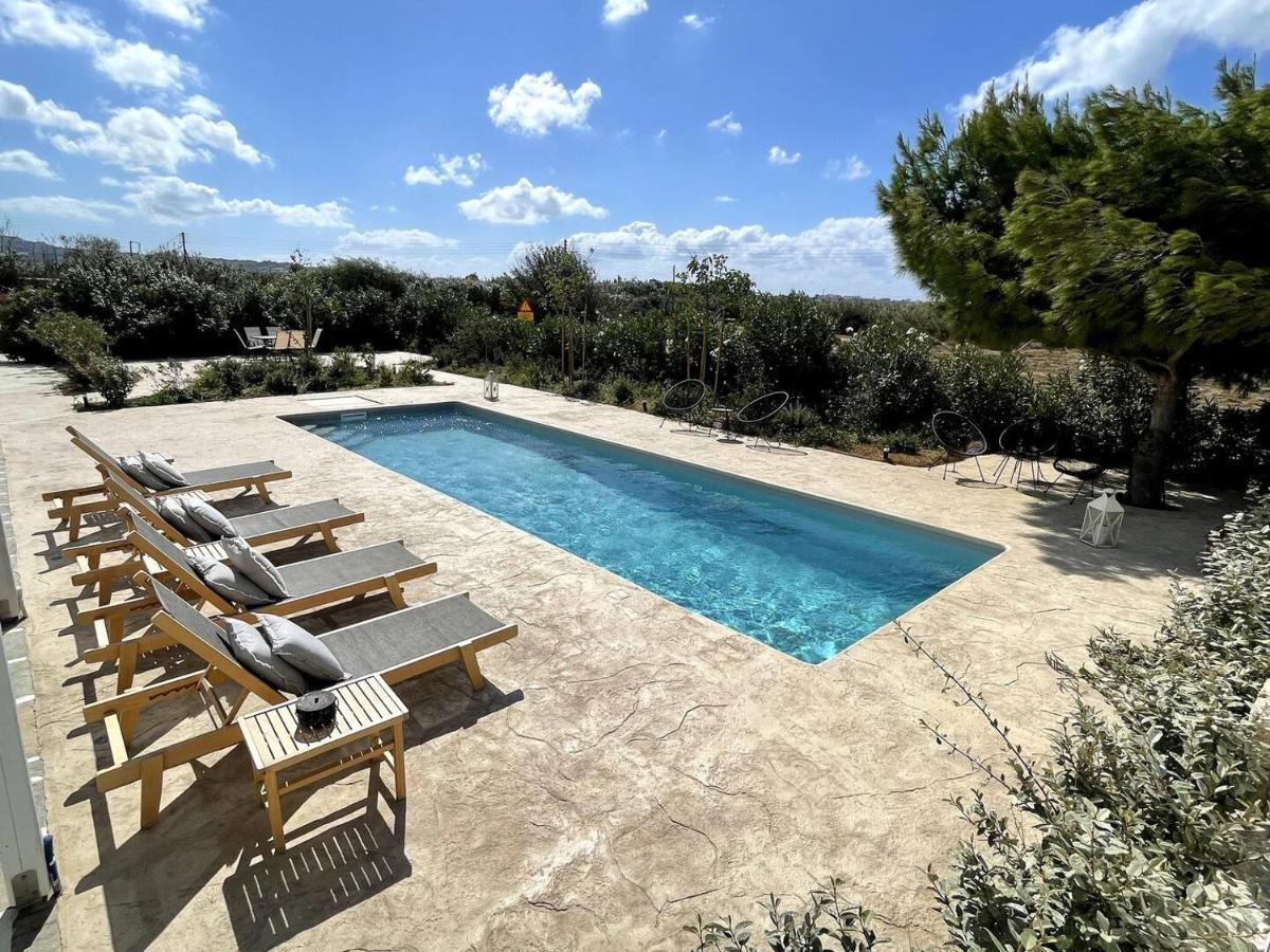 White Pearl Villa Naxos With Private Swimming Pool Naxos City Экстерьер фото